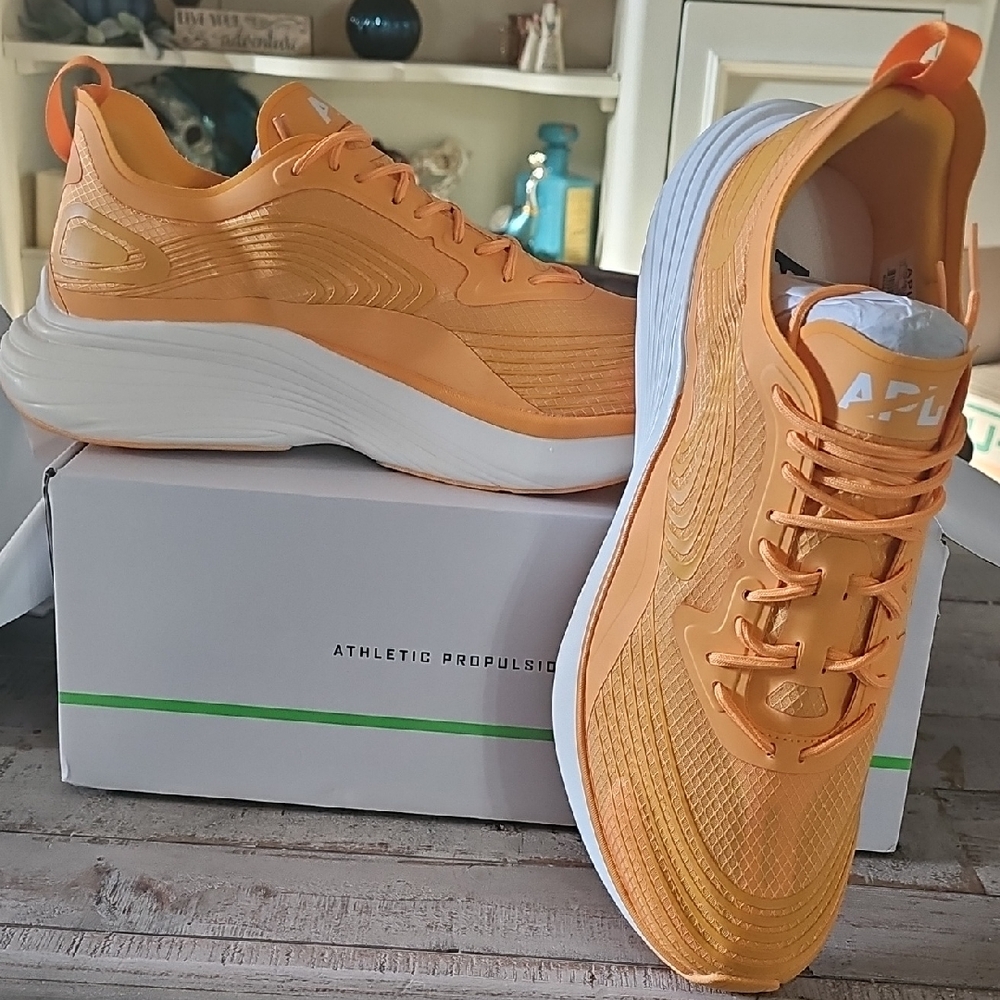 APL Men Orange Athletic Running Shoes